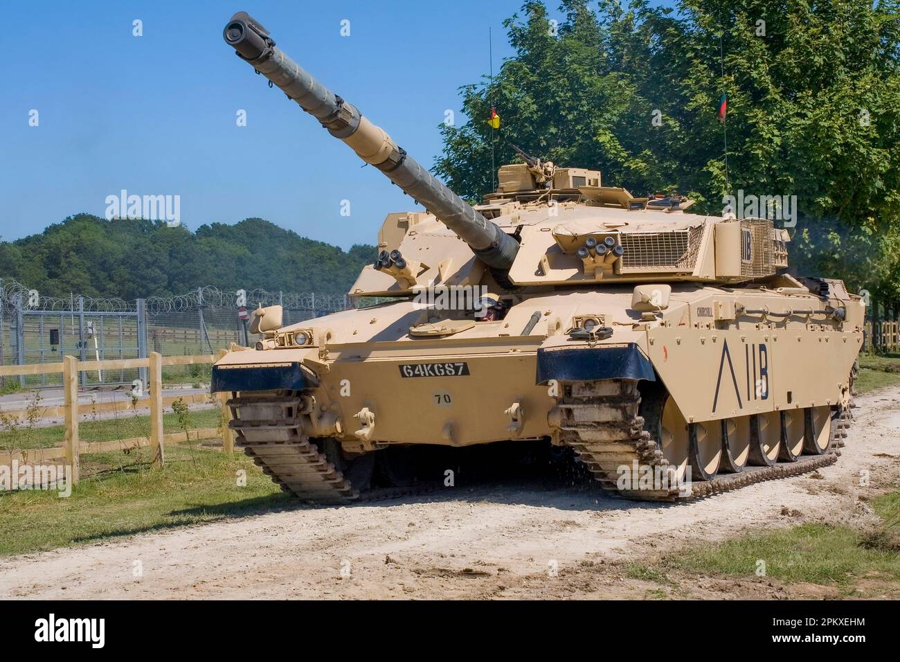 Britischer Challenger-Tank Stockfoto