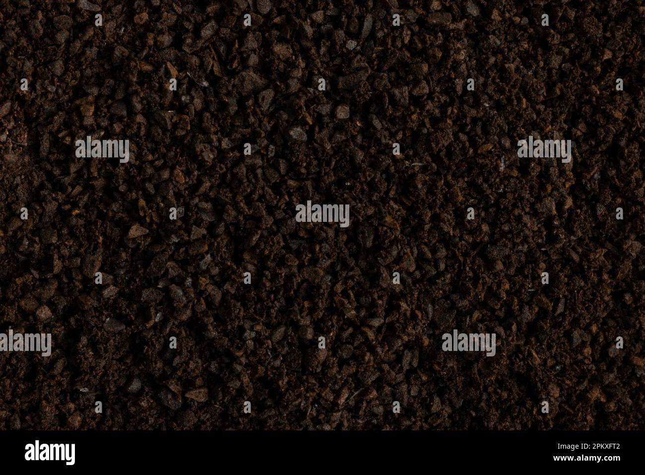 Kaffeesatz In Dark Roast Stockfoto