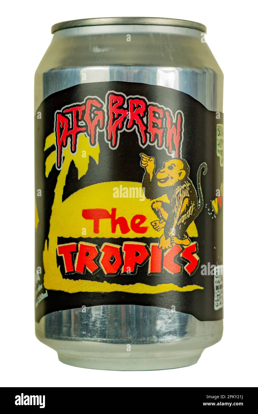 Dig Brew Co – The Tropics IPA – abv 6,5 %. Stockfoto