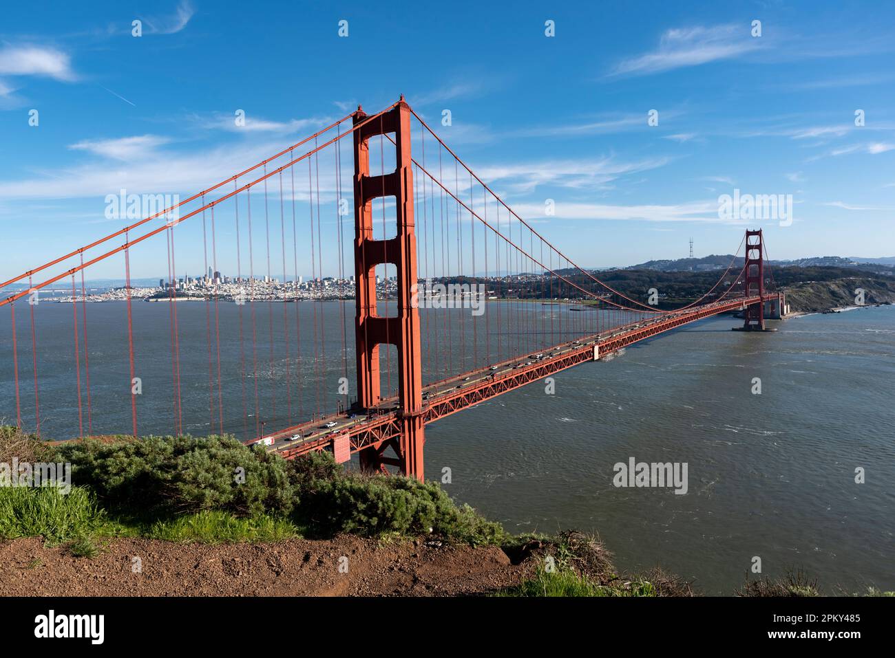 Golden Gate Bridge, San Francisco, Kalifornien, Vereinigte Staaten von Amerika Stockfoto