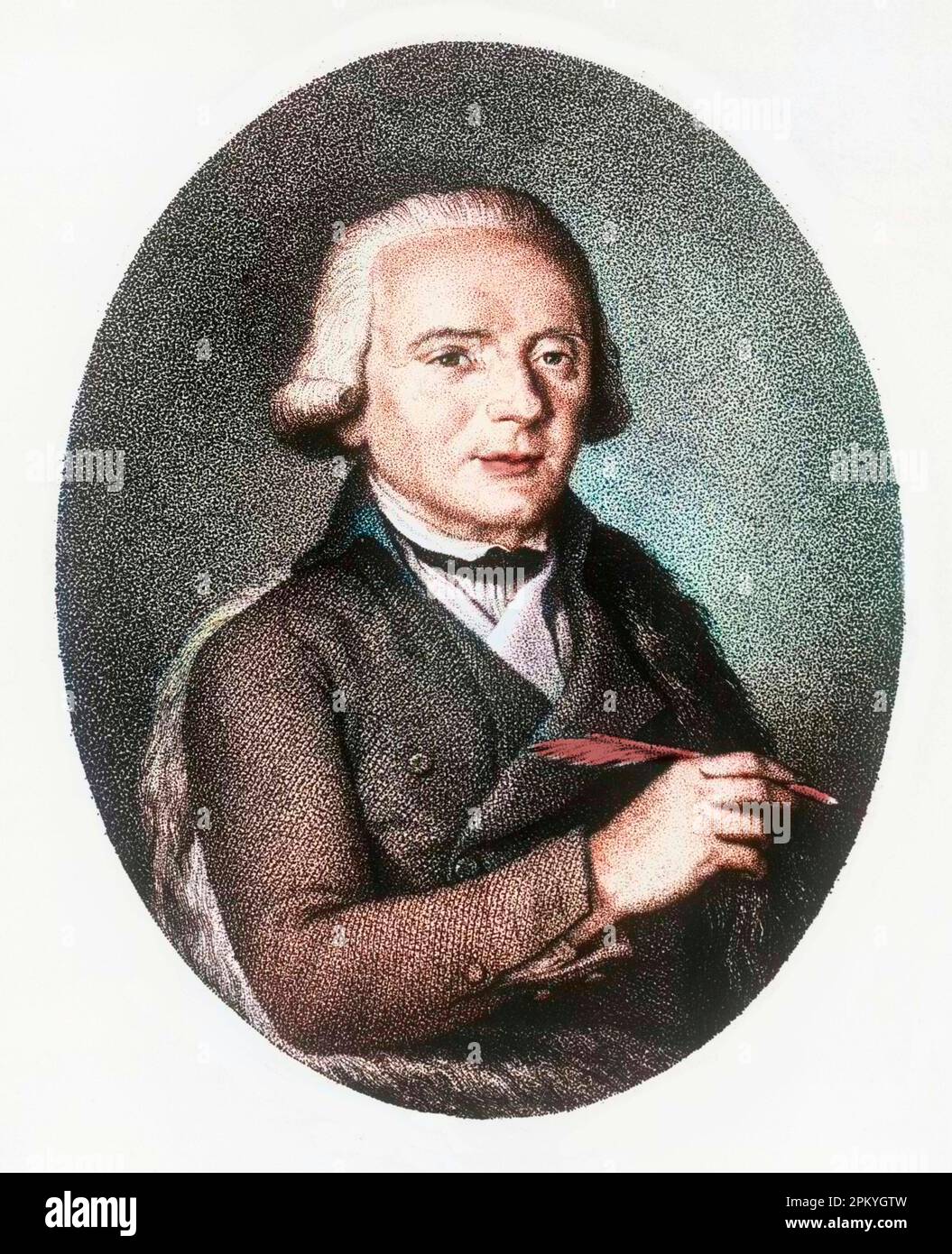 Porträt von Melchiorre Cesarotti (1730-1808), italienischer Schriftsteller. Stockfoto