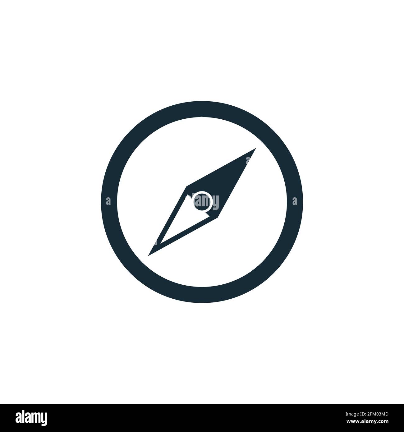 Compass Rose Icon Design Template-Elemente Stock Vektor