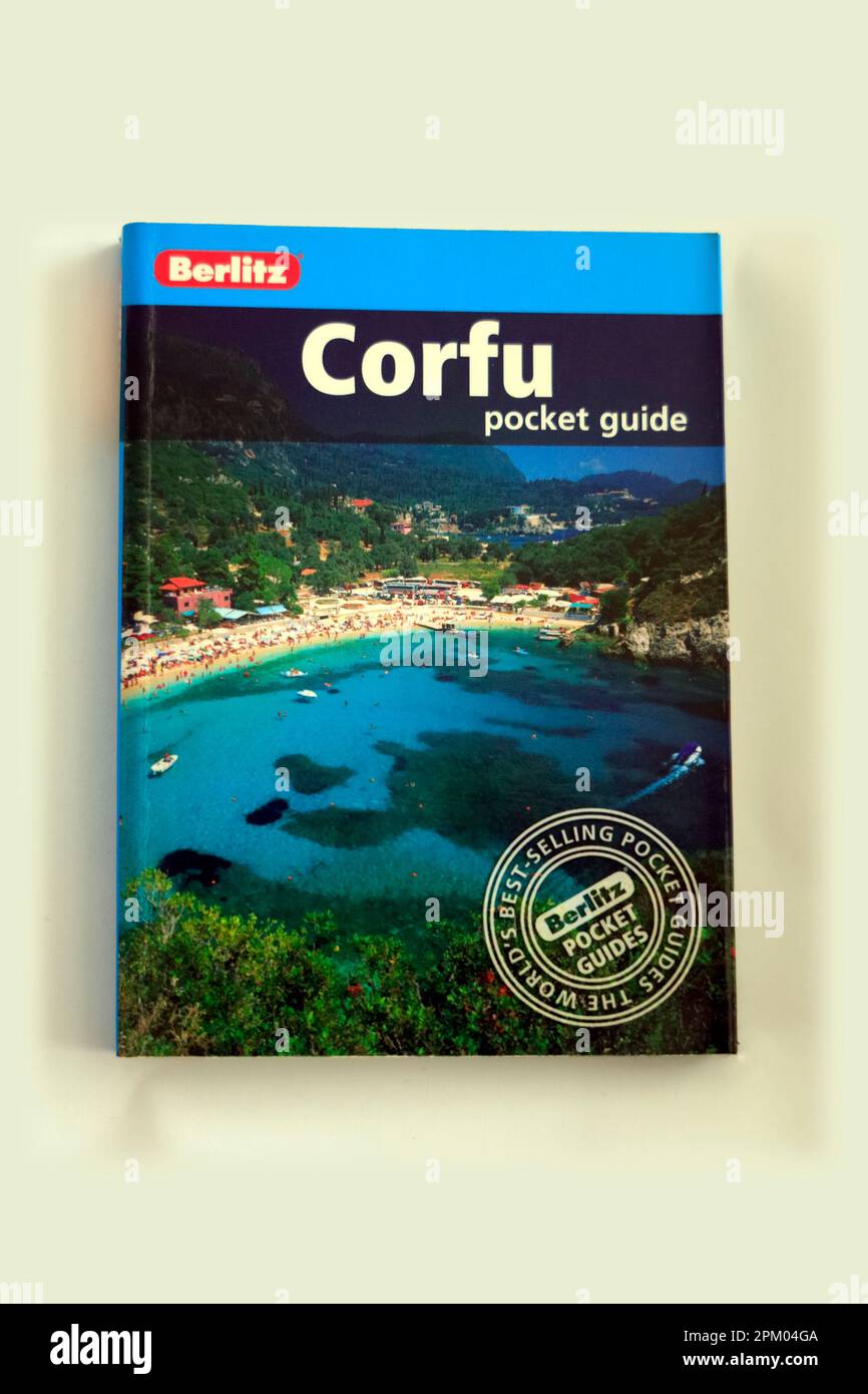 Korfu-Leitfaden. Am 2023. April Stockfoto