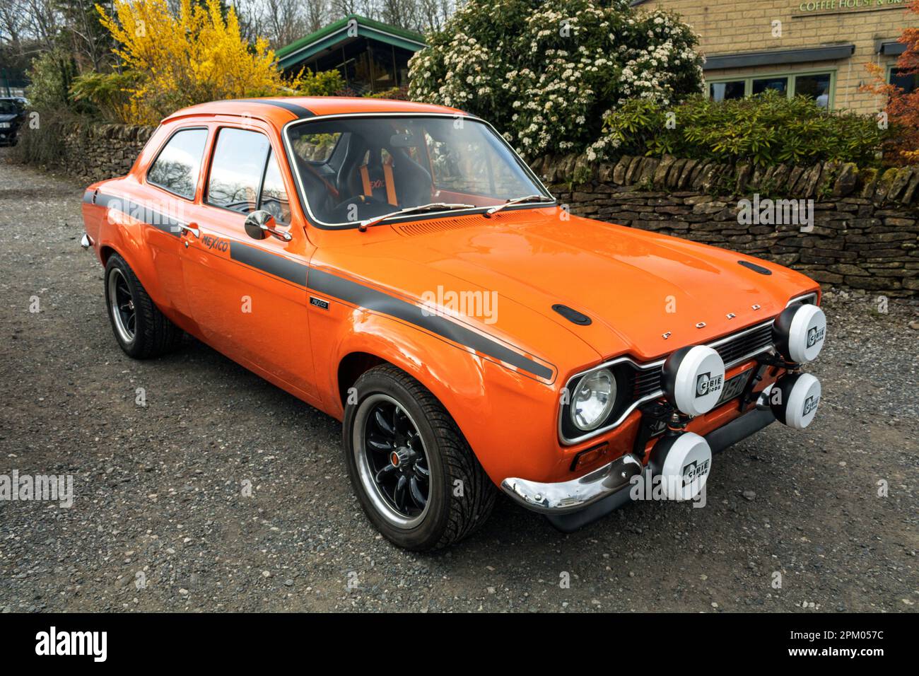 Ford Escort Mark 1 Mexiko. Supersportwagen Sonntag 2023. Stockfoto