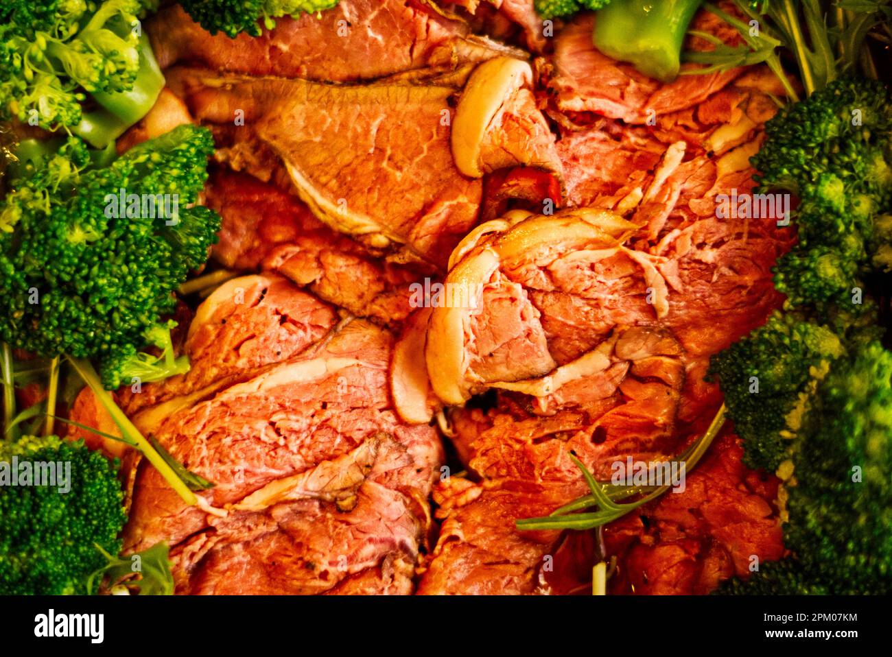 Roost-Rindfleisch als Neujahrsmahlzeit in Japan Stockfoto