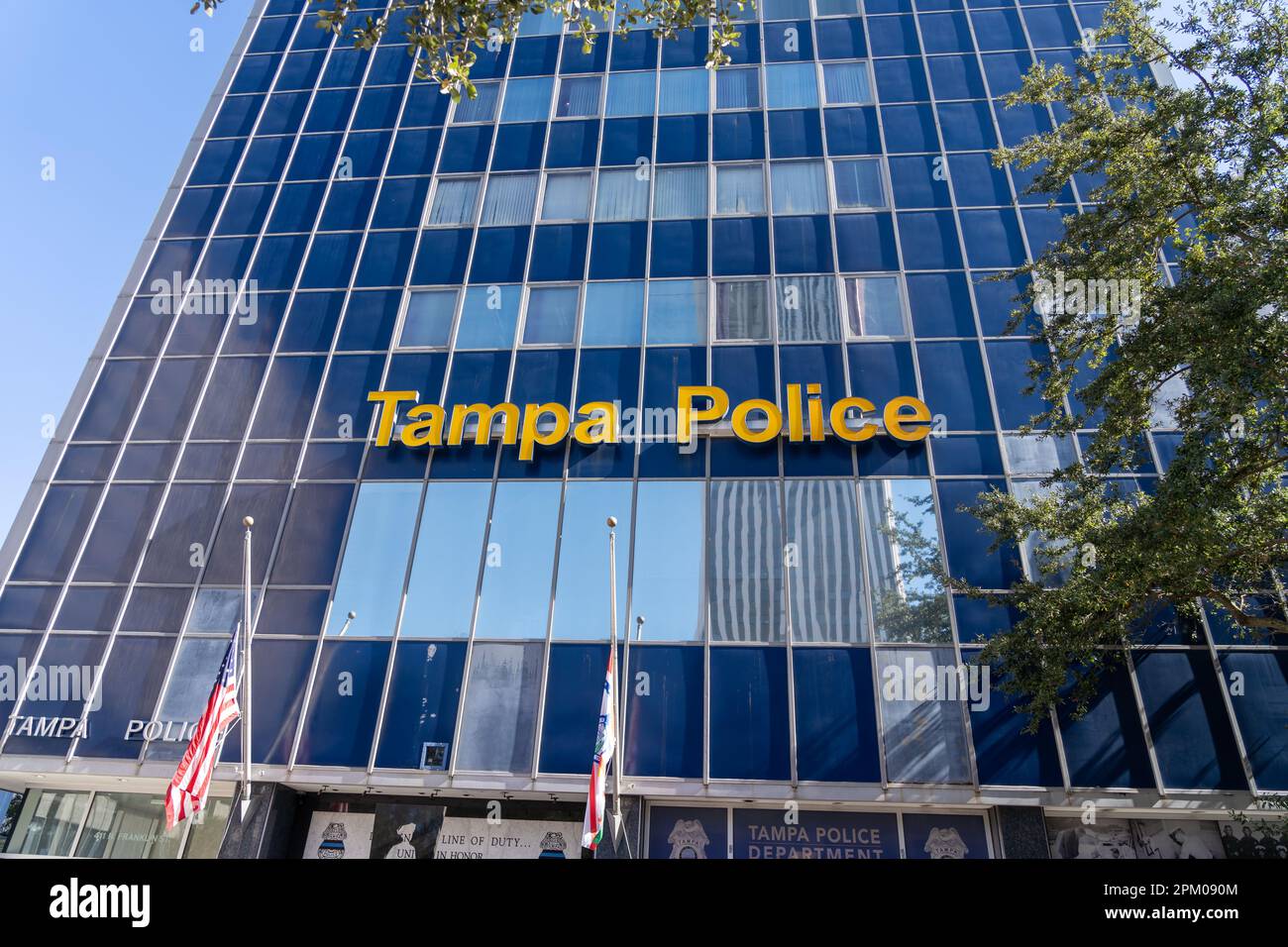 Gebäude der Tampa Police Department, Florida, USA. Stockfoto