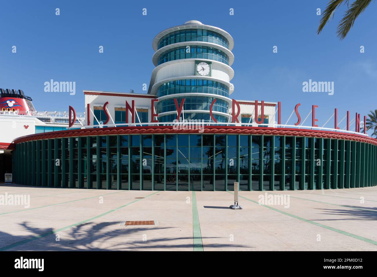 Disney Cruise Line Port Canaveral Terminal in Florida, USA. Stockfoto