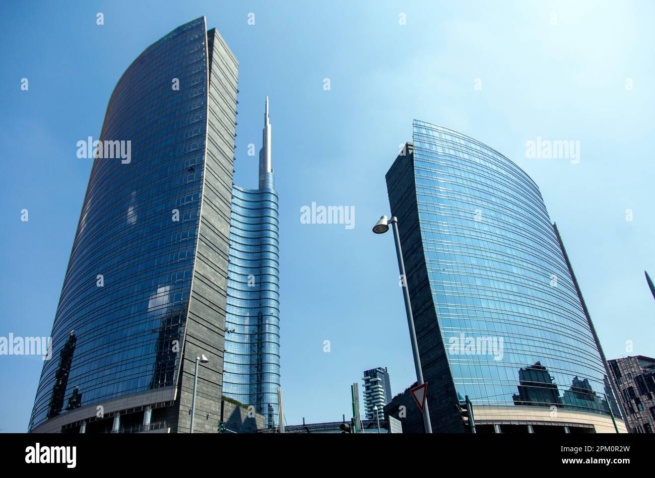 UniCredit Tower und Einkaufszentrum in Mailand, Italien Stockfoto