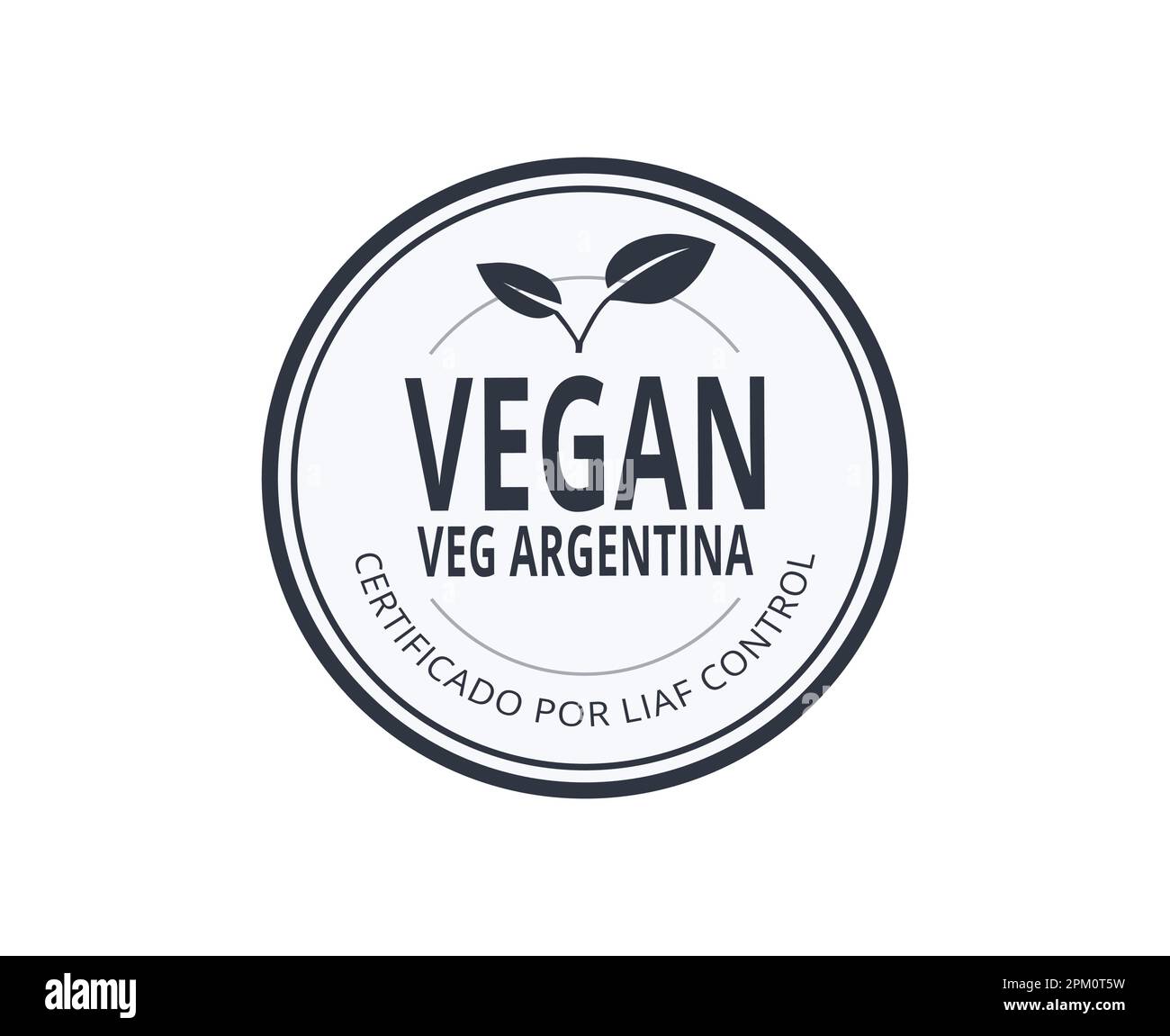 Einfarbiges Argentinisches Veganisches Symbol. Konzept von Bio und Bio. Stock Vektor
