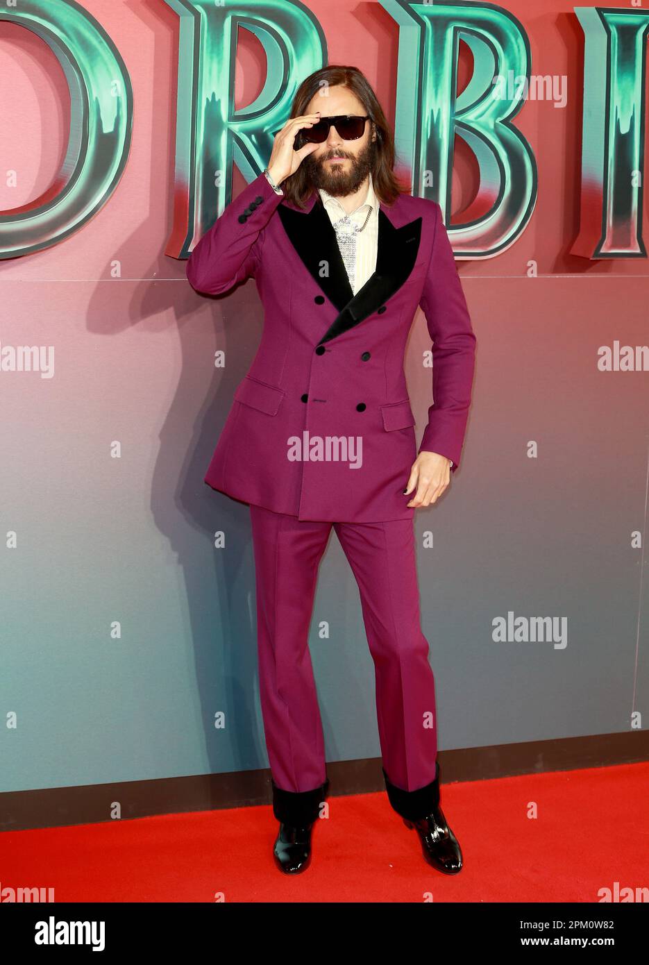 London, Großbritannien. 24. März 2022. Jared Leto nimmt am Odeon Luxe Leicester Square in London an der „Morbius“-Fanvorführung in London Teil. (Foto: Fred Duval/SOPA Images/Sipa USA) Guthaben: SIPA USA/Alamy Live News Stockfoto