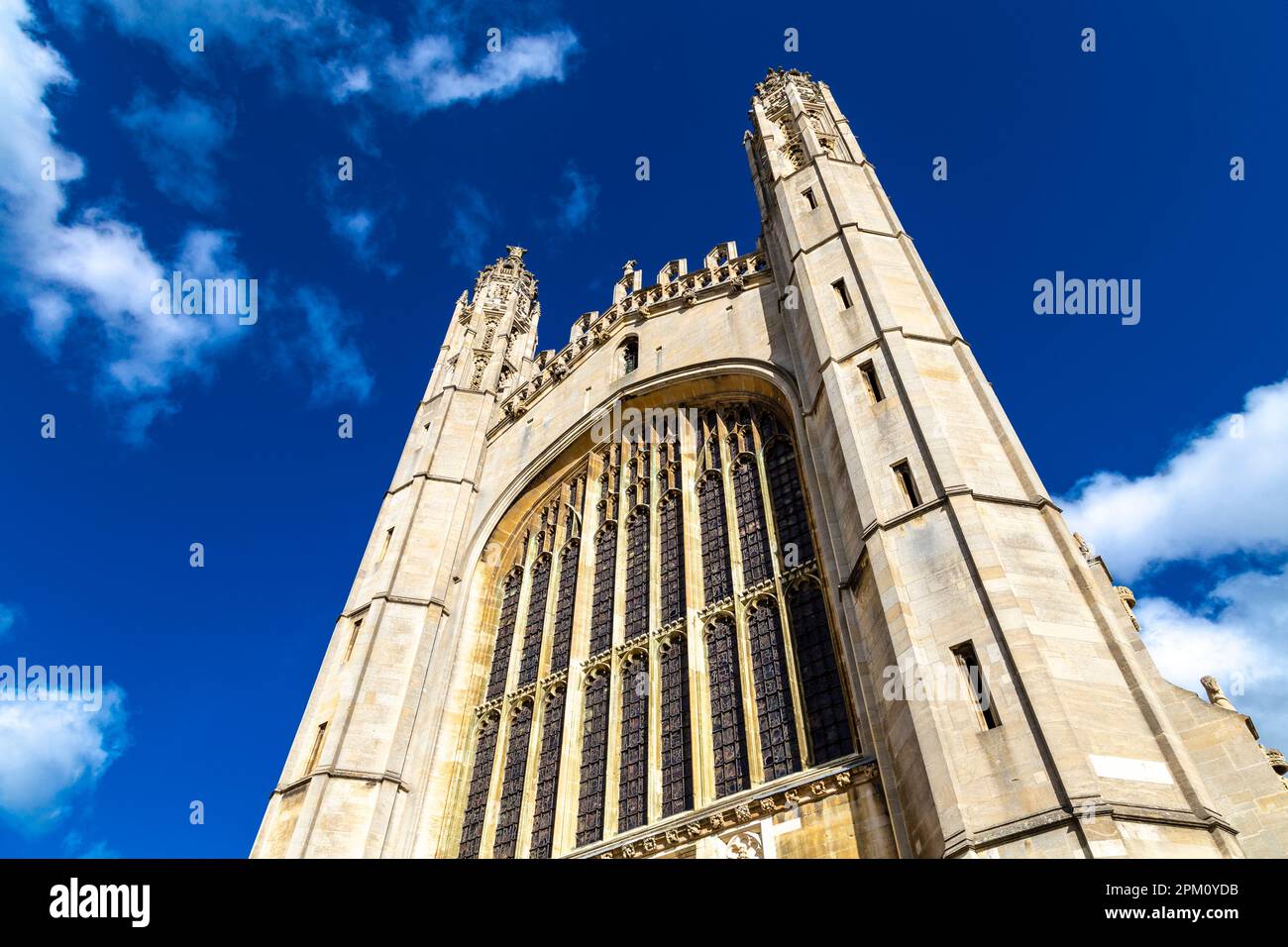 Außenansicht der King's College Chapel an der Cambridge University, Cambridge, Großbritannien Stockfoto