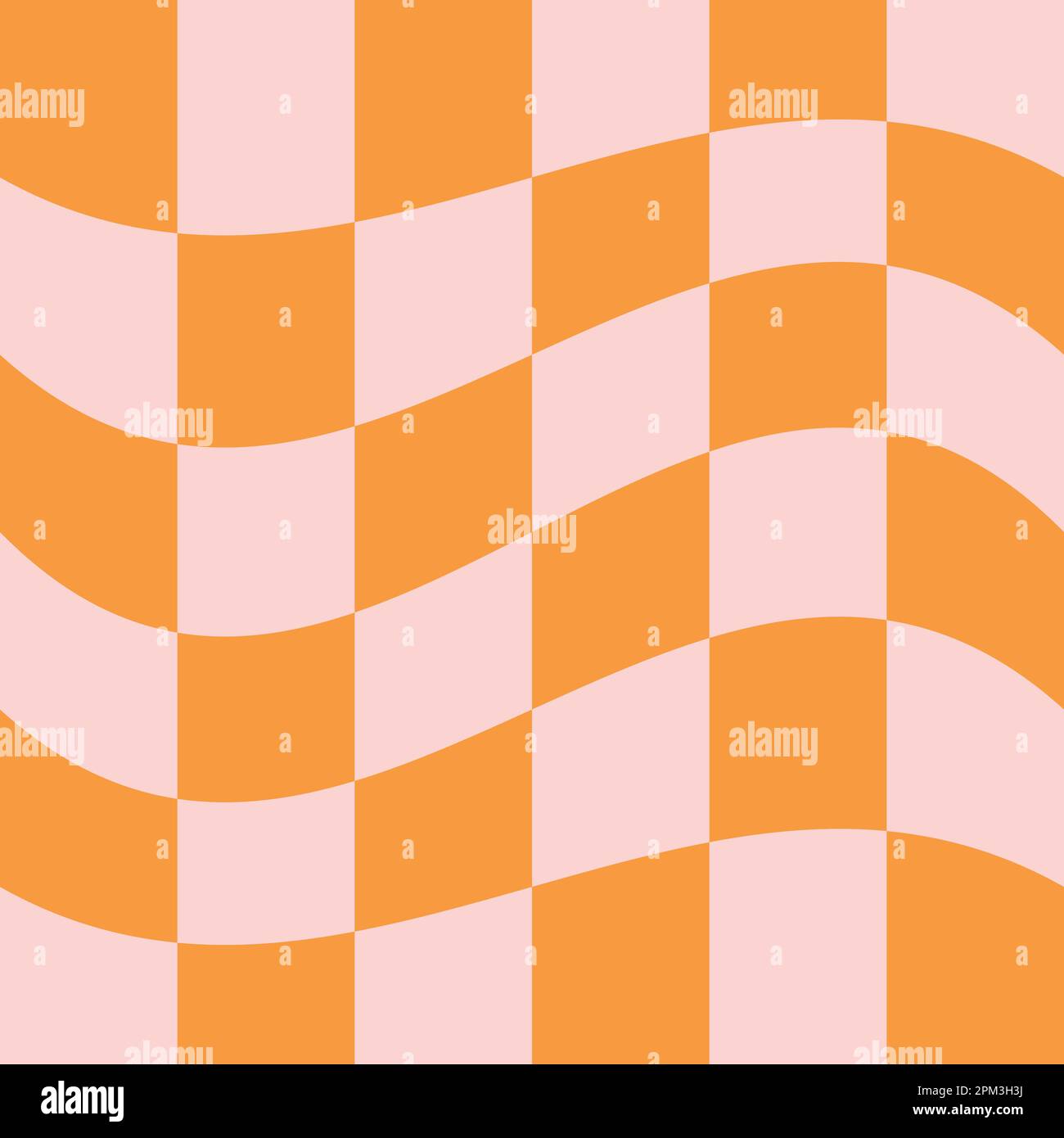 Nahtloses Vektormuster eines groovy Retro-Schachbretts Stock Vektor