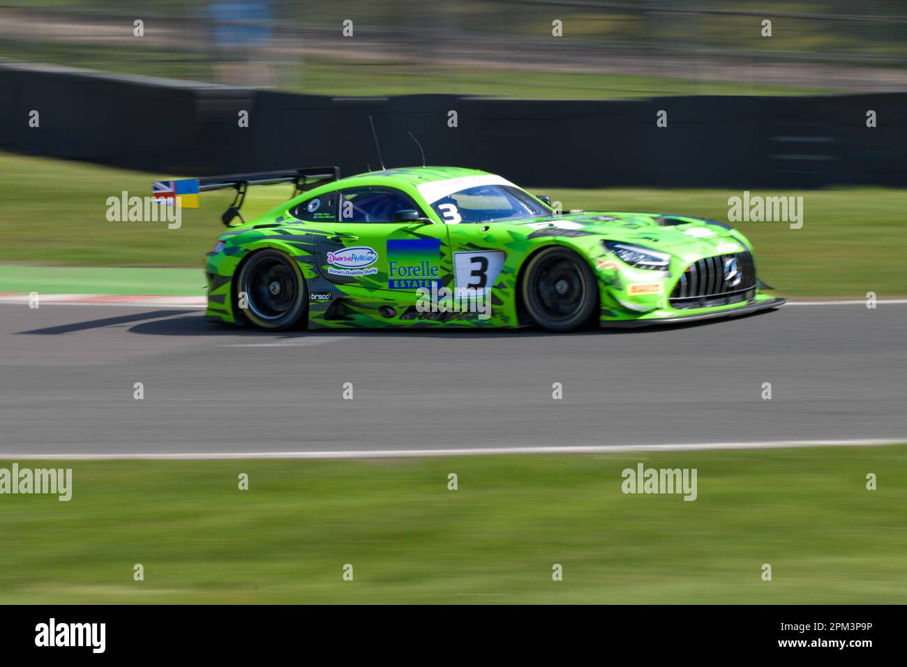 British GT Championship, 2023 Intelligent Money, Oulton Park Racing Circuit, Greystone GT, Mike Price, Callum Macleod, Mercedes - AMG GT3 Stockfoto