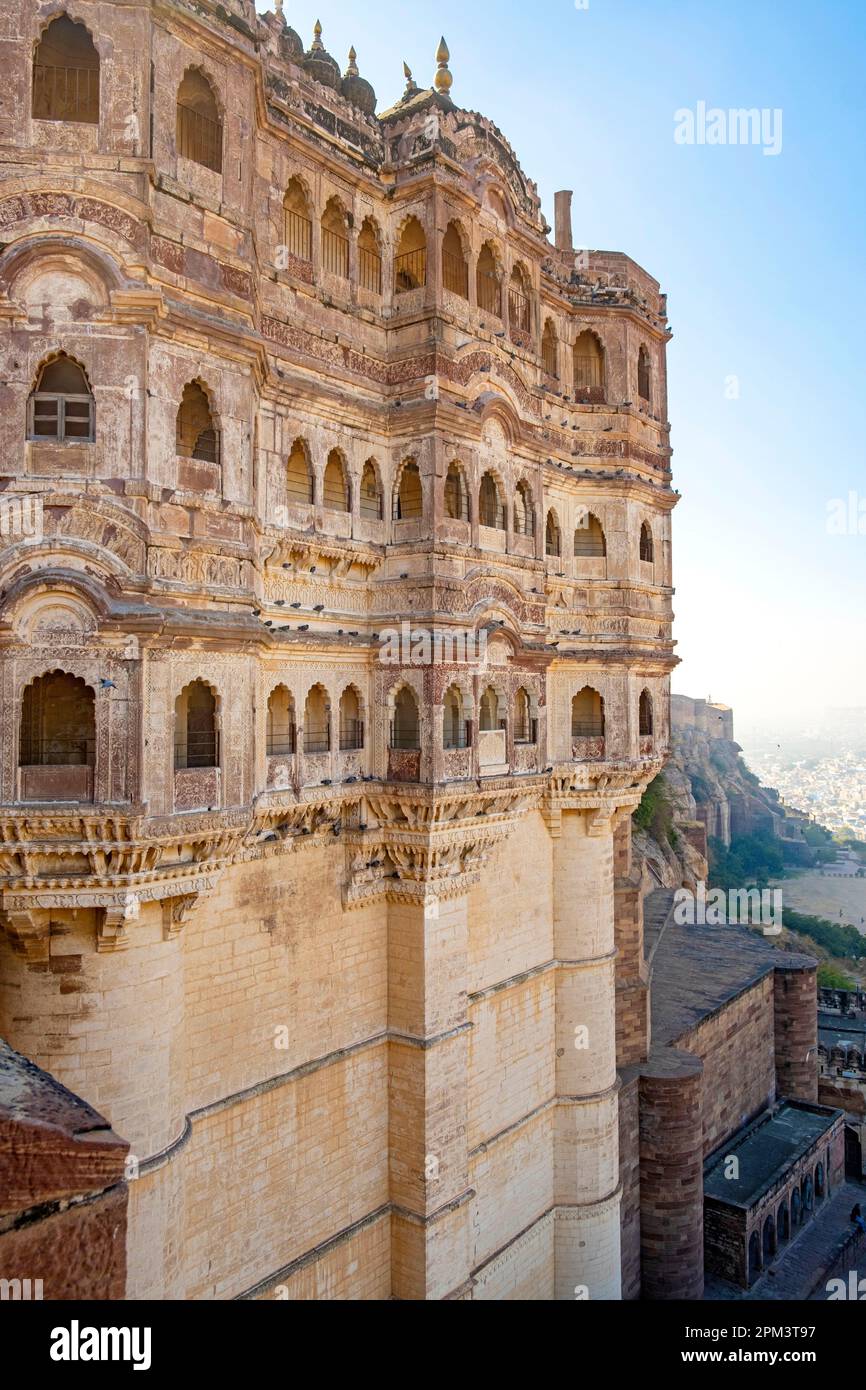Indien, Rajasthan, Jodhpur, Fort Mehrangarh Stockfoto