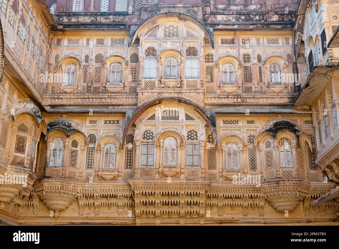 Indien, Rajasthan, Jodhpur, Fort Mehrangarh Stockfoto