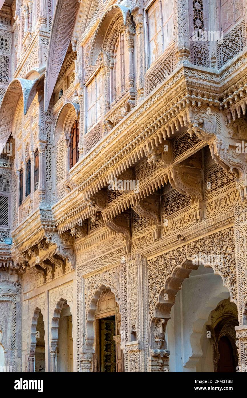 Indien, Rajasthan, Jodhpur, Fort Mehrangarh Stockfoto