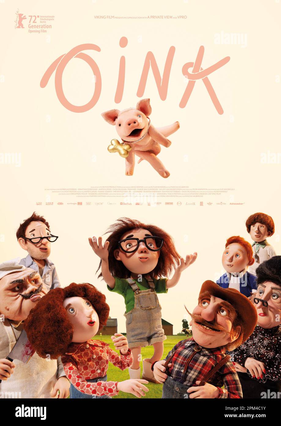 Oink-Film-Poster Stockfoto