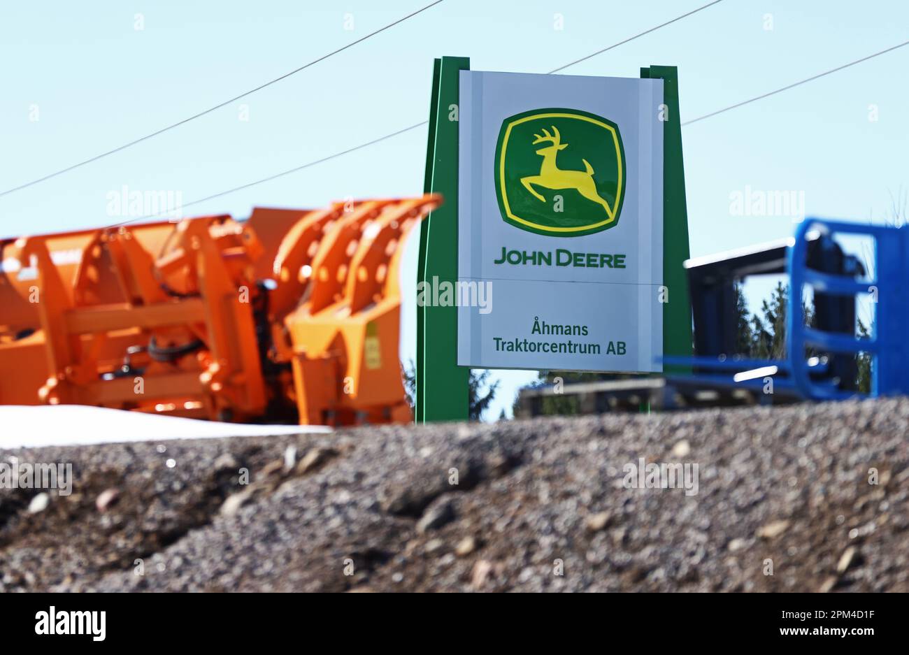 John Deere Logo. Stockfoto