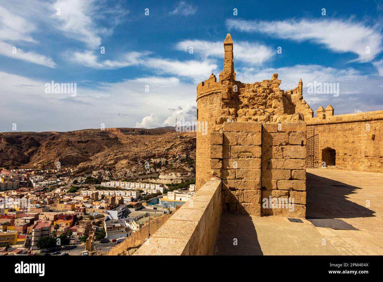 Alcazaba von Almeria, eine Festung aus dem 10. Jahrhundert, die während