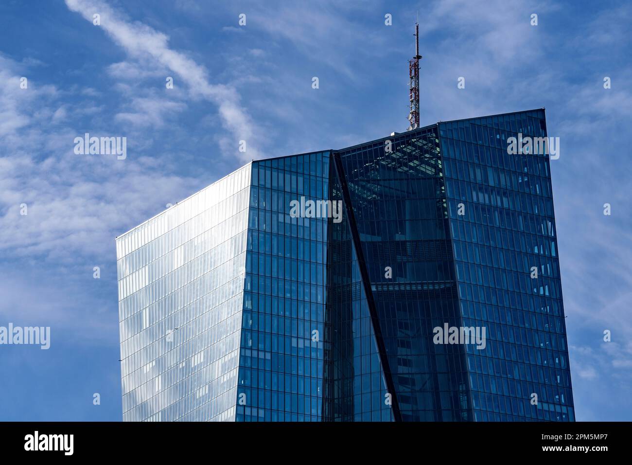 Gebäude der Europäischen Zentralbank, EZB, am Main in Frankfurt am Main, Hessen, Deutschland, Stockfoto