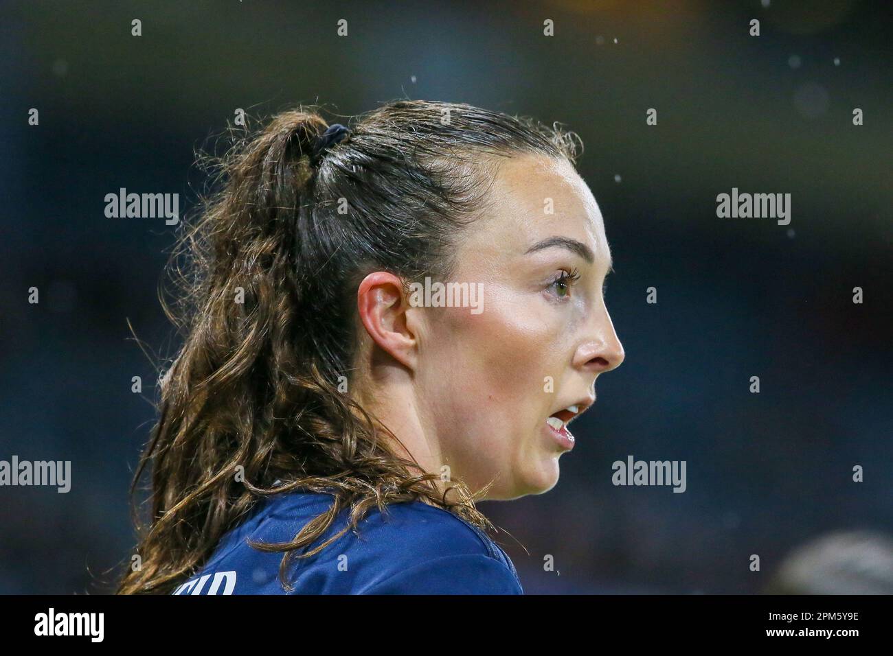 Glasgow, Großbritannien. 11. April 2023. UK. Die schottische Frauennationalmannschaft trat in einem freundlichen Hampden Park, Glasgow, Schottland, Großbritannien, gegen die Nationalmannschaft der Frauen von Costa Rica an. Schottland gewann 4 - 0 mit Toren von EMMA WATSON (Nr. 11) 5 Minuten und 66 Minuten, CAROLINE WIER (Nr. 9) 37 Minuten und ein eigenes Tor von KATHERINE ALVARADO (Nr. 16) 28 Minuten. Kredit: Findlay/Alamy Live News Stockfoto