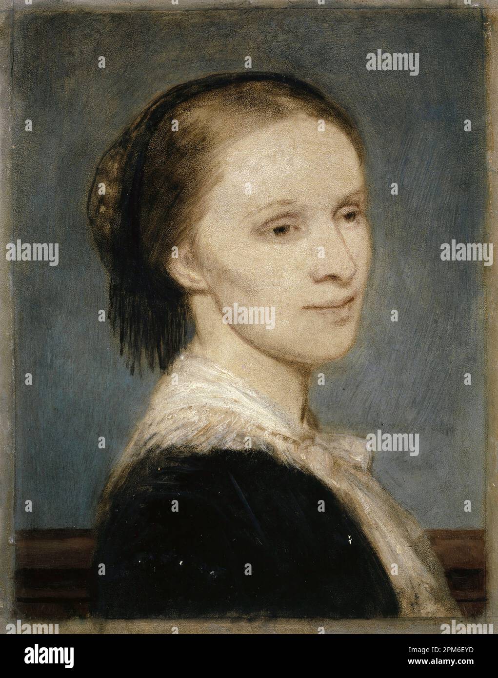 Das Porträt von Anna Elisabeth Burckhardt-Brenner, gemalt vom Schweizer Symbolmaler Arnold Böcklin aus dem 19. Jahrhundert. Sie war die Frau des Schweizer Mathematikers und Physikers Fritz Burckhardt Stockfoto