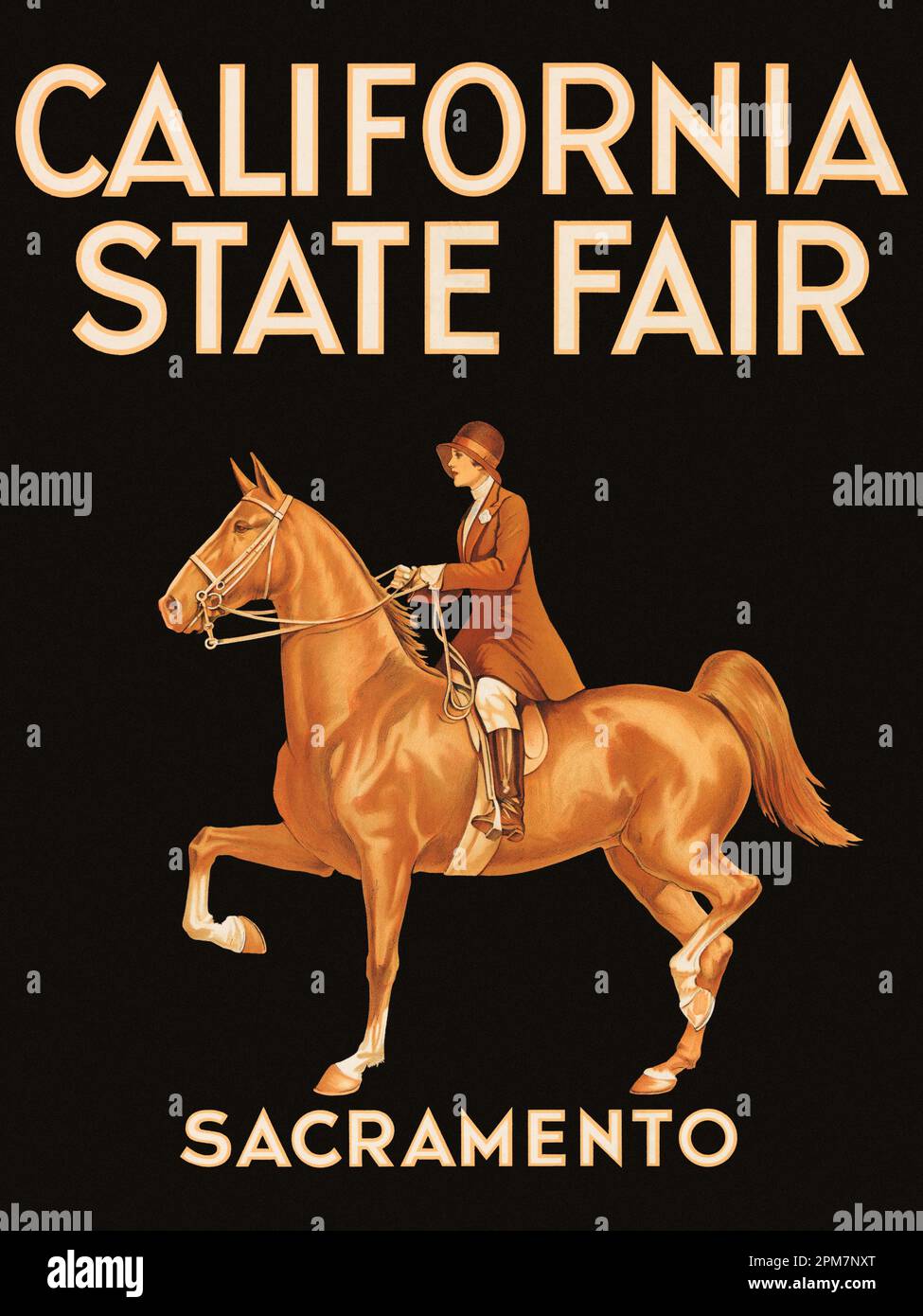 California State Fair. Sacramento. Künstler unbekannt. Poster wurde 1933 in den USA veröffentlicht. Stockfoto