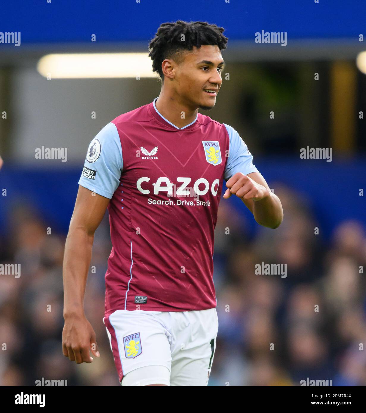 01. April 2023 - Chelsea gegen Aston Villa - Premier League - Stamford Bridge Ollie Watkins von Aston Villa feiert sein Halbtreffer während des Premier League-Spiels auf der Stamford Bridge, London. Bild : Mark Pain / Alamy Live News Stockfoto