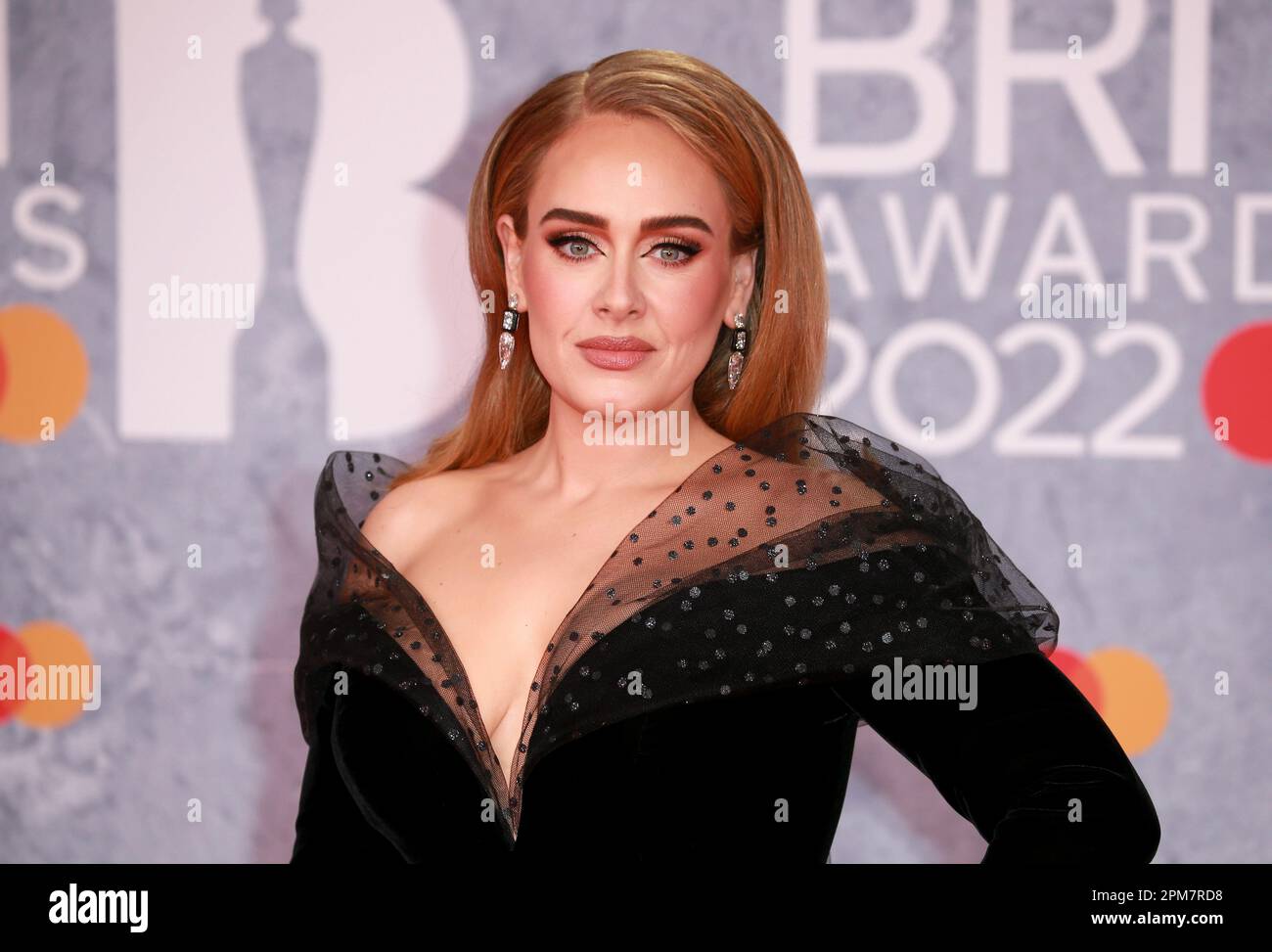 Adele nimmt an den BRIT Awards 2022 in der O2 Arena in London Teil. Stockfoto