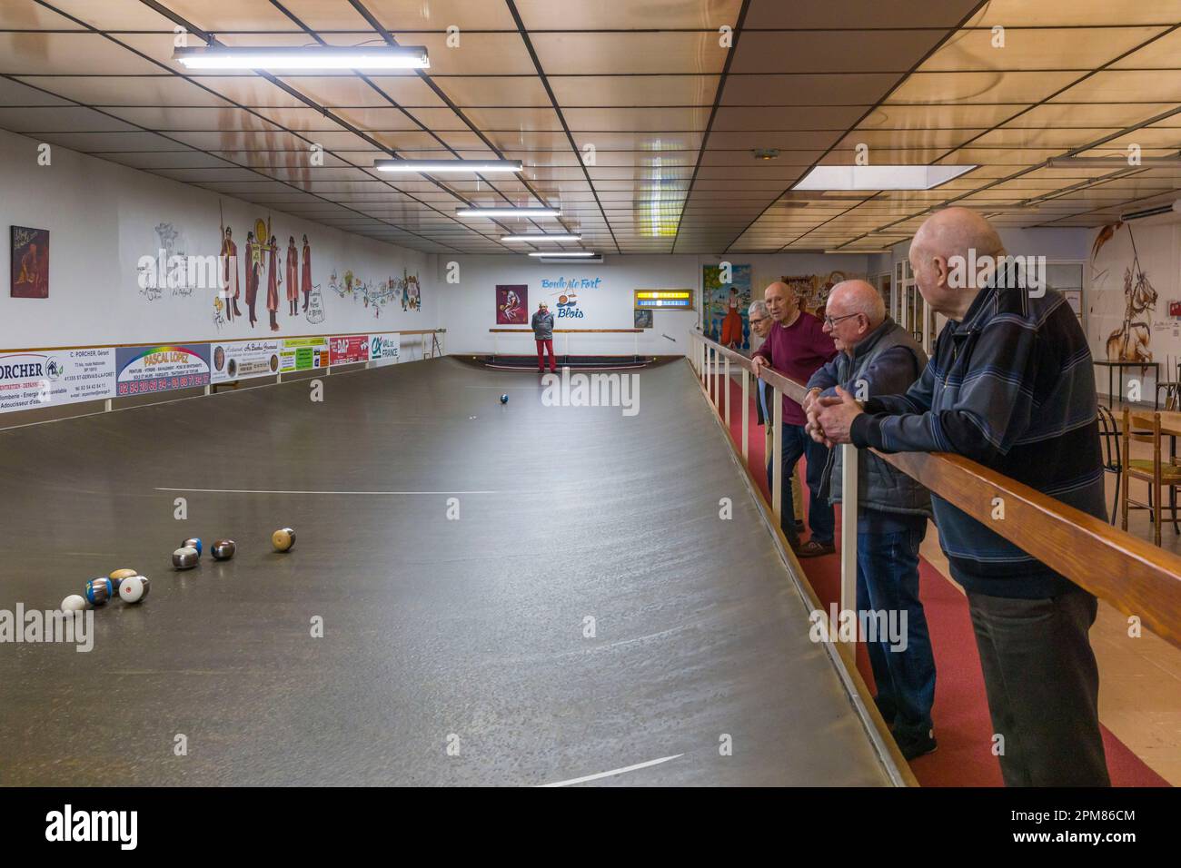 Frankreich, Loir-et-Cher, Loire-Tal, UNESCO-Weltkulturerbe, Blois, Vienne-Viertel, Festungsballsaal Stockfoto