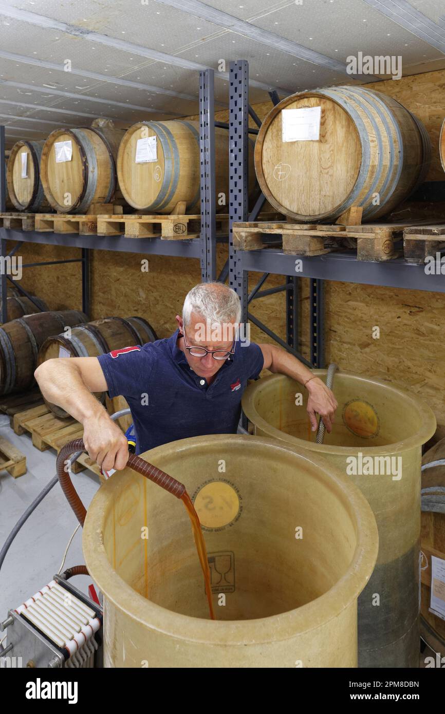 Frankreich, Drome, Drôme Provencale, Nyons, Essig Para Fabrik, hausgemachten Essig Stockfoto