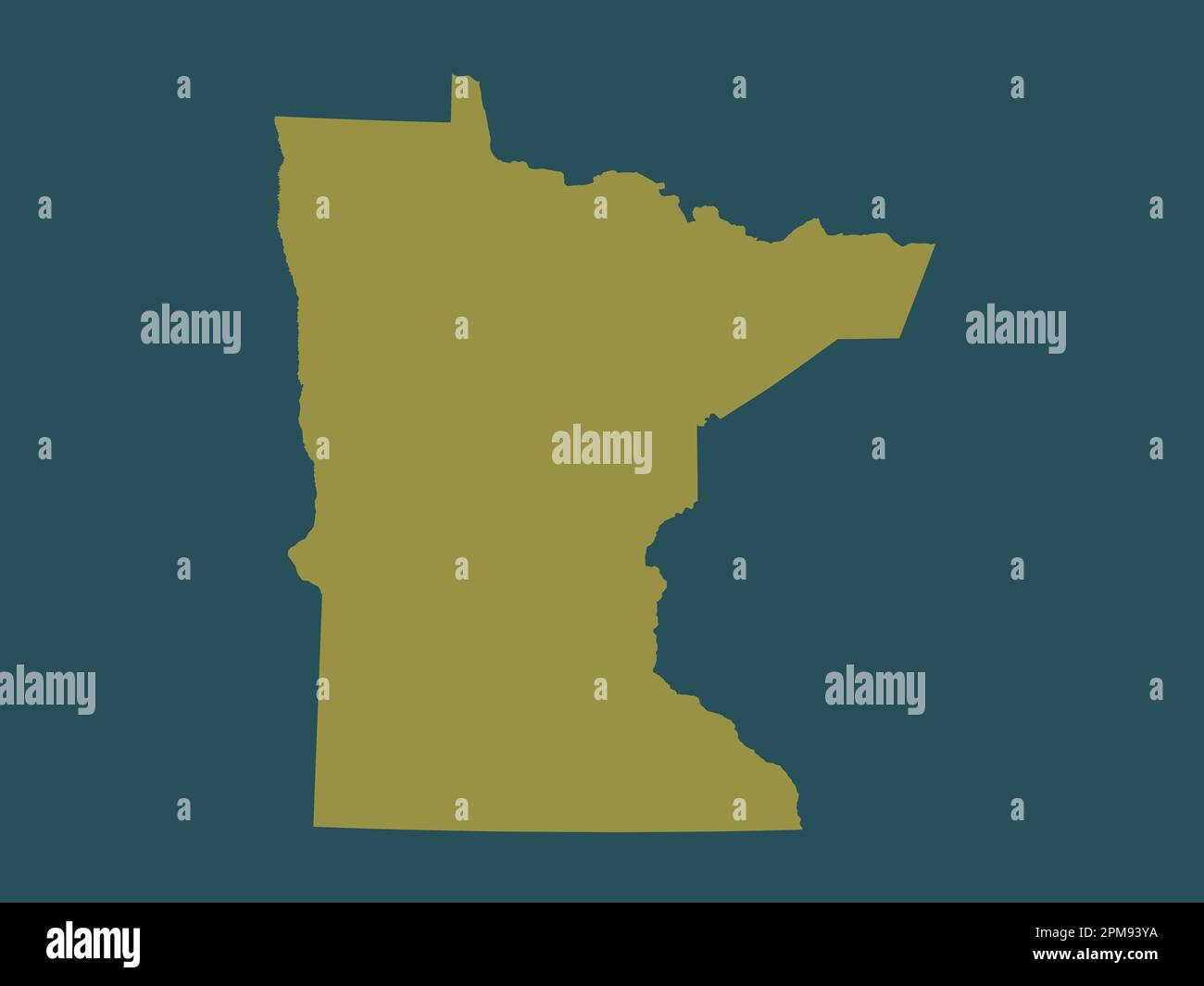 Minnesota, Bundesstaat der Vereinigten Staaten von Amerika. Durchgehende Farbform Stockfoto