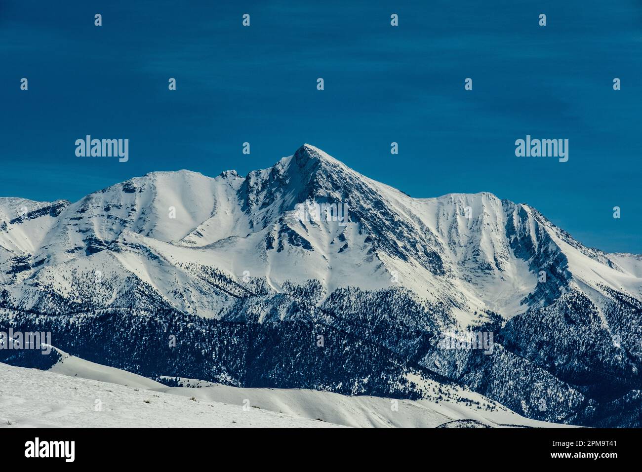 Der Berg Borah Stockfoto