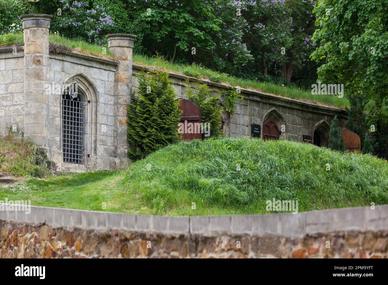 Quedlinburg Blick Auf Die Krypta Stockfoto