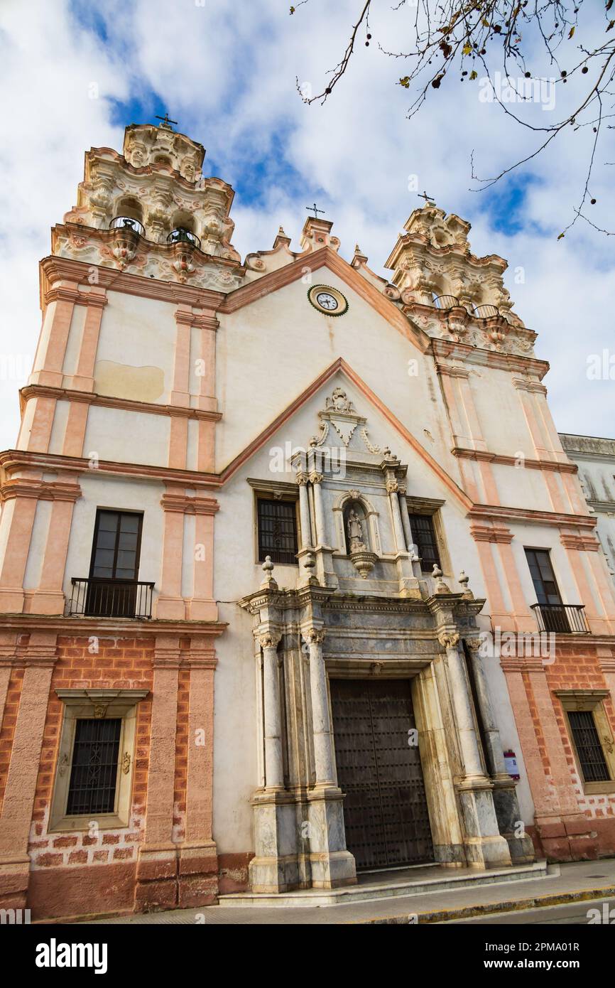 Die Kirche Nuestra Senora del Carmen und Santa Teresa. Katholischer Tempel auf Alamada Marques de Comillas. Cadiz, Andalusien, Spanien. Jose Bolanos. Stockfoto