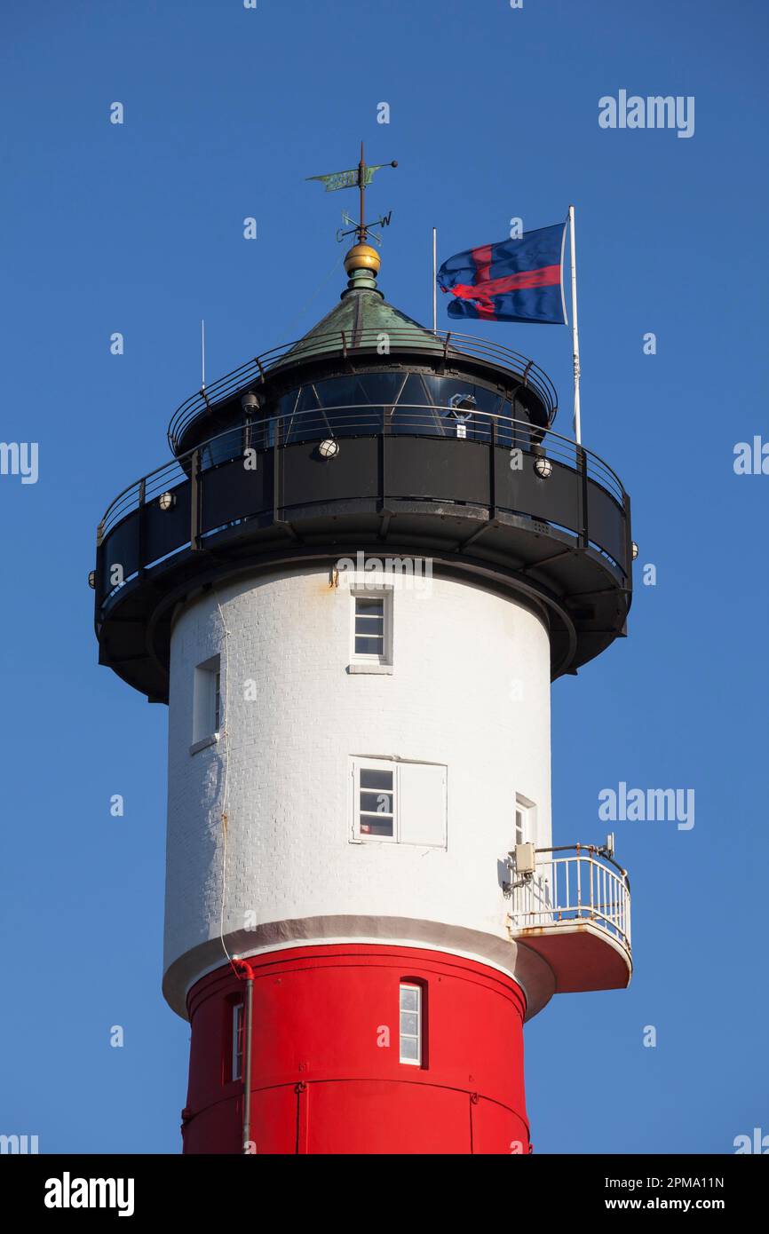 Alter Leuchtturm, Wangerooge, Ostfriesische Insel, Ostfriesland, Niedersachsen, Deutschland Stockfoto