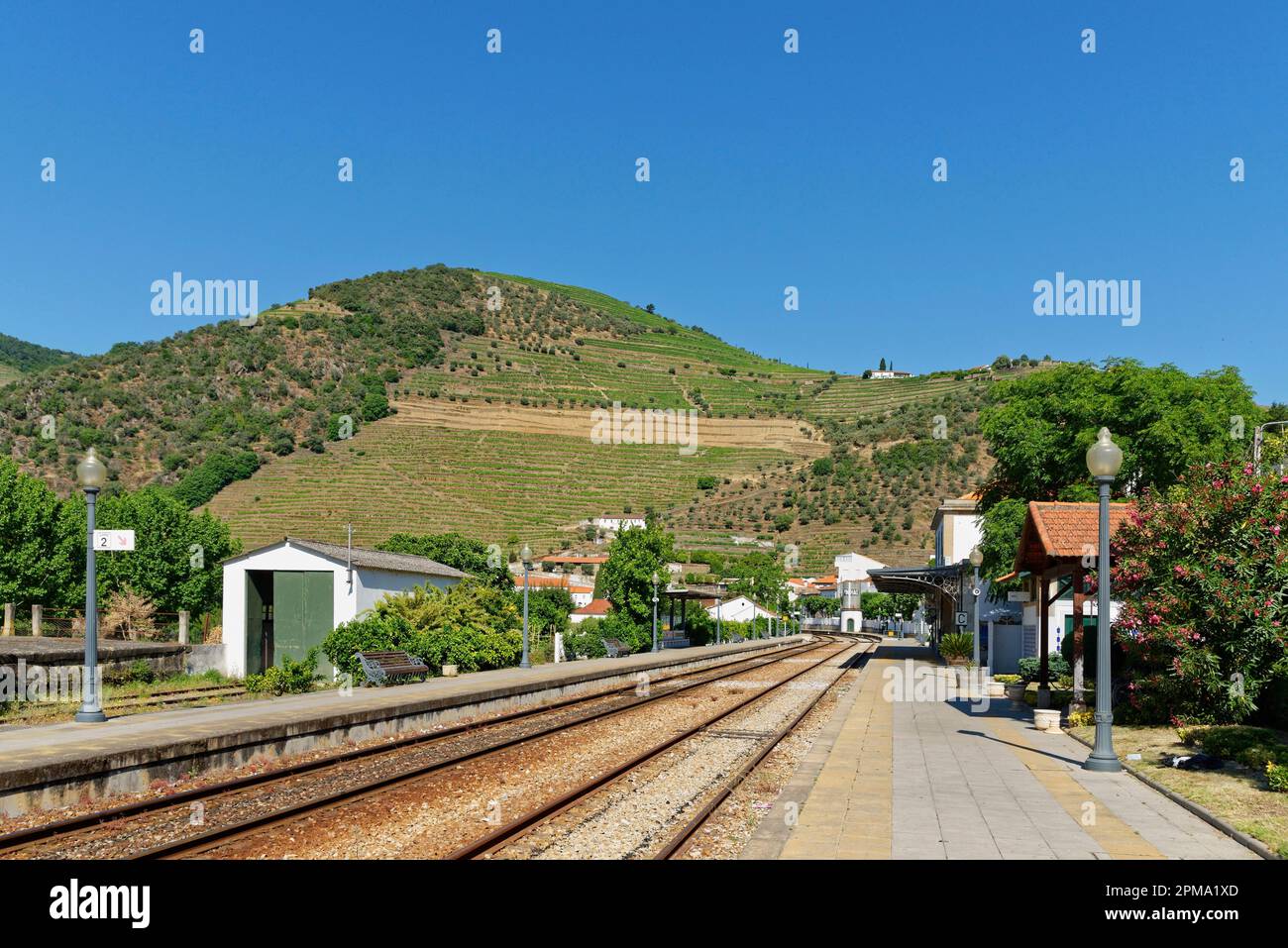 Bahnhof von Pinhao, Pinhao, Portugal Stockfoto