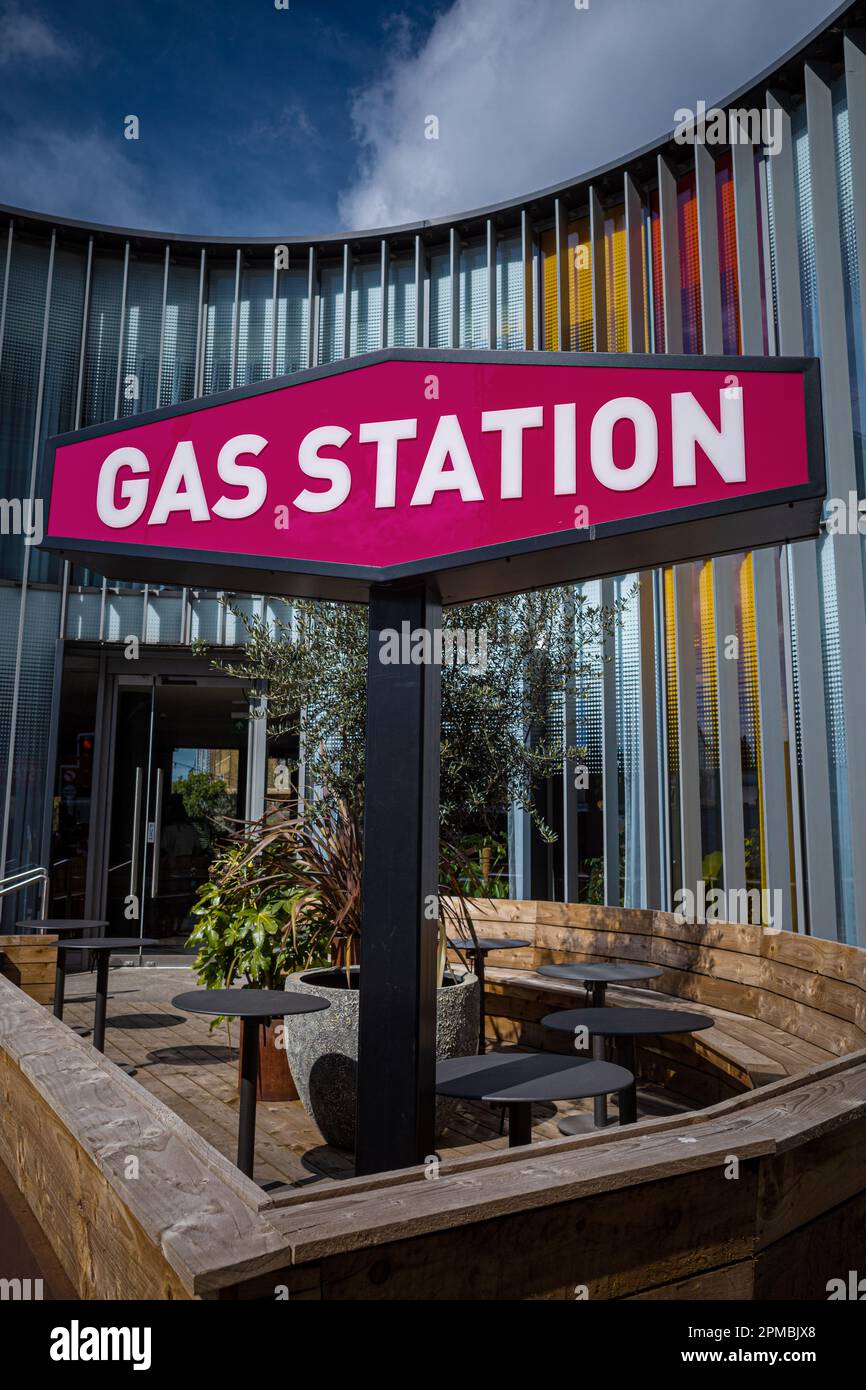 The Gas Station Bar and Restaurant Kings Cross London - The Gas Station Pub Goods Way Kings Cross London. Stockfoto