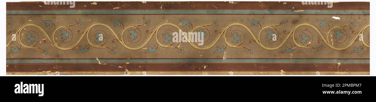 Rand (England); Blockdruck; 84 x 10 cm (33 1/16 x 3 15/16 Zoll) Stockfoto