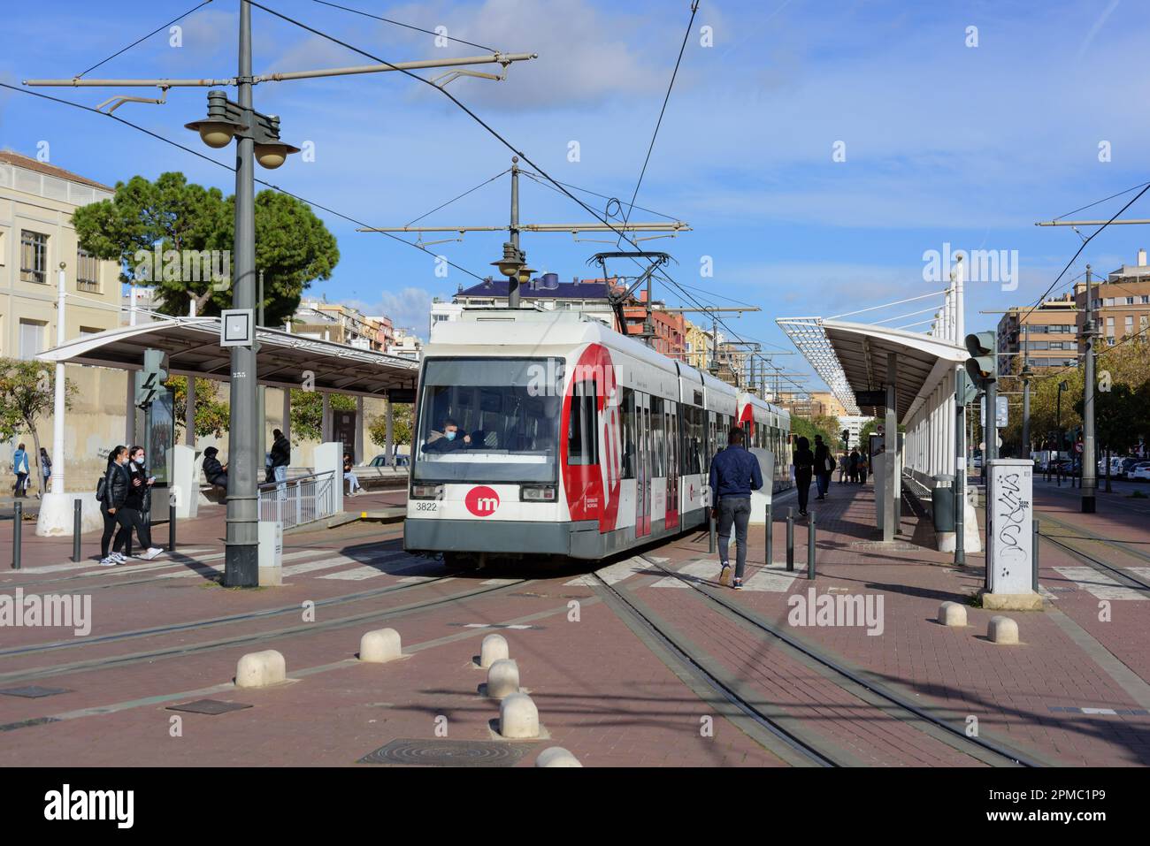 Spanien, Valencia, Straßenbahn, Linie 4, Pont de Fusta // Spanien