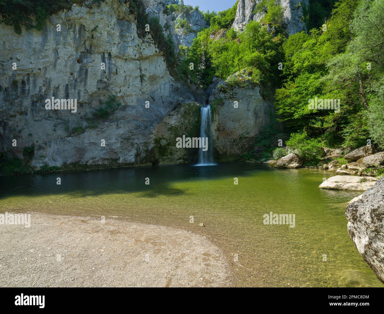 Ilica-Wasserfall. Die wichtigsten touristischen Wasserfälle der Türkei. Horma Canyon. Pinarbasi, Kastamonu, Türkiye Stockfoto