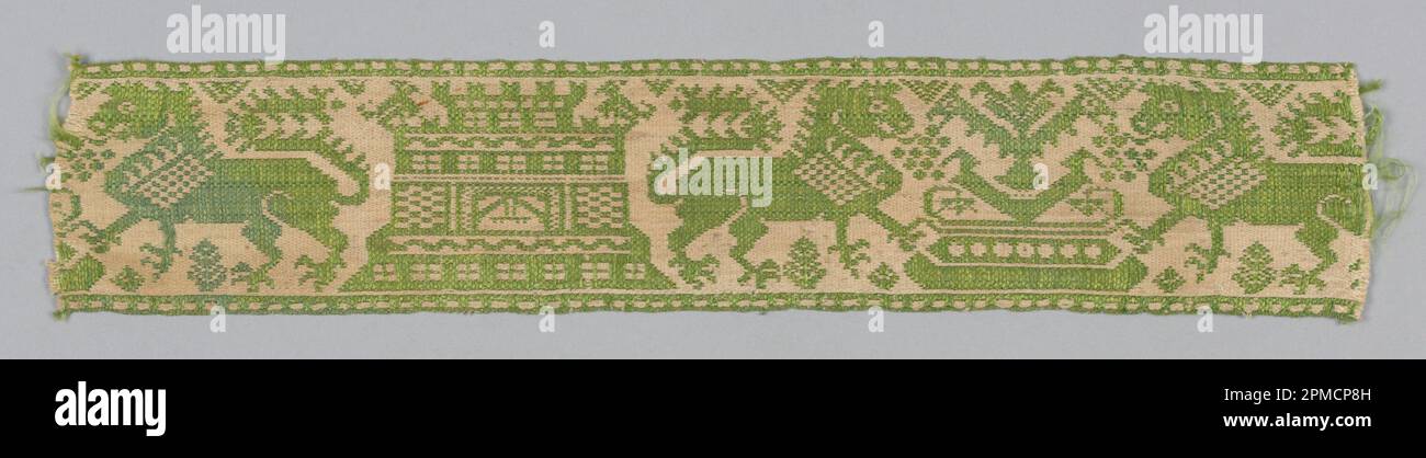 Band (Italien); Seide, Leinen; Bequest von Richard Cranch Greenleaf zum Gedenken an seine Mutter Adeline Emma Greenleaf; 1962-56-1 Stockfoto