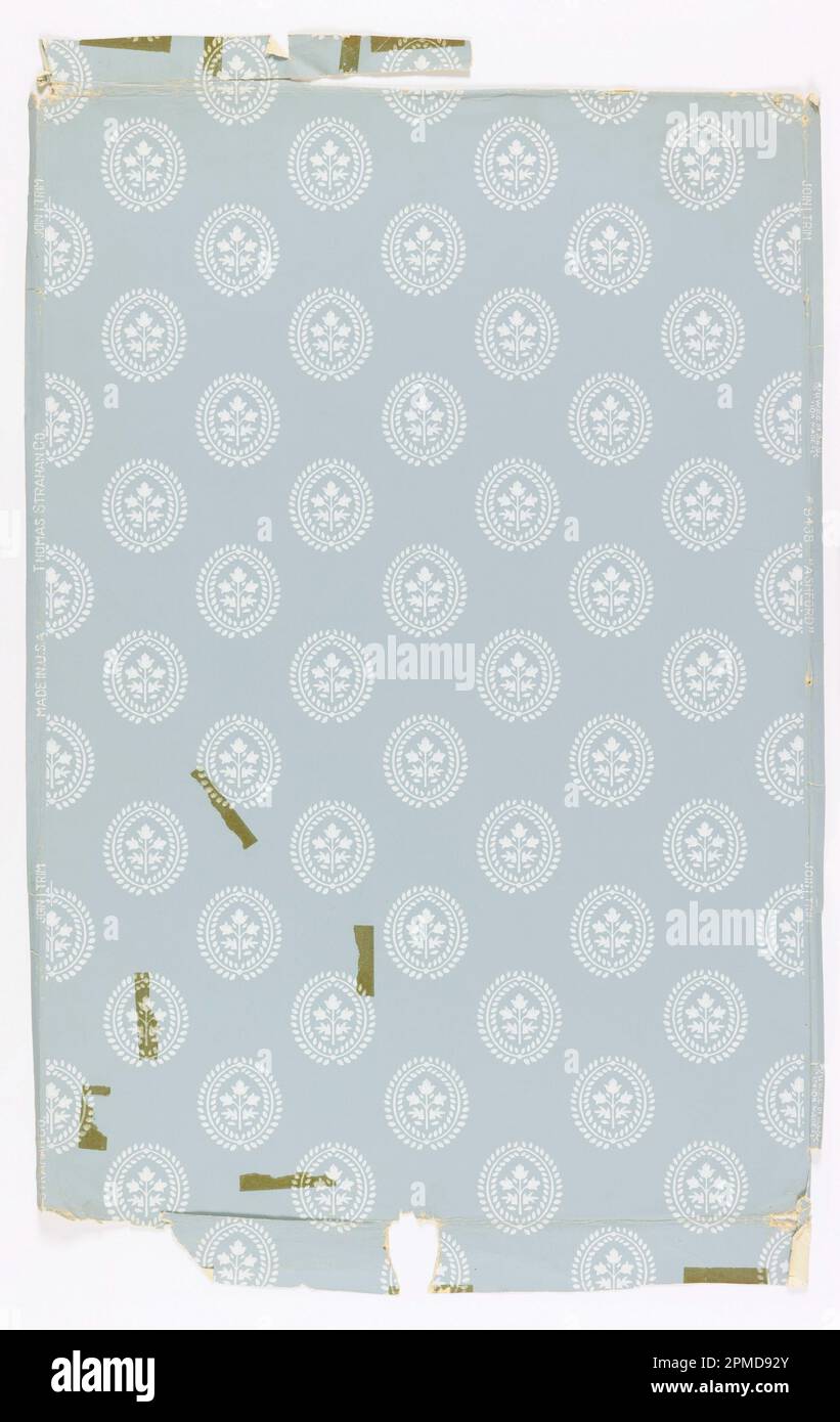 Seitenwand, Ashford; USA; Blockdruck; 29 x 19 cm (11 7/16 x 7 1/2 Zoll) Stockfoto