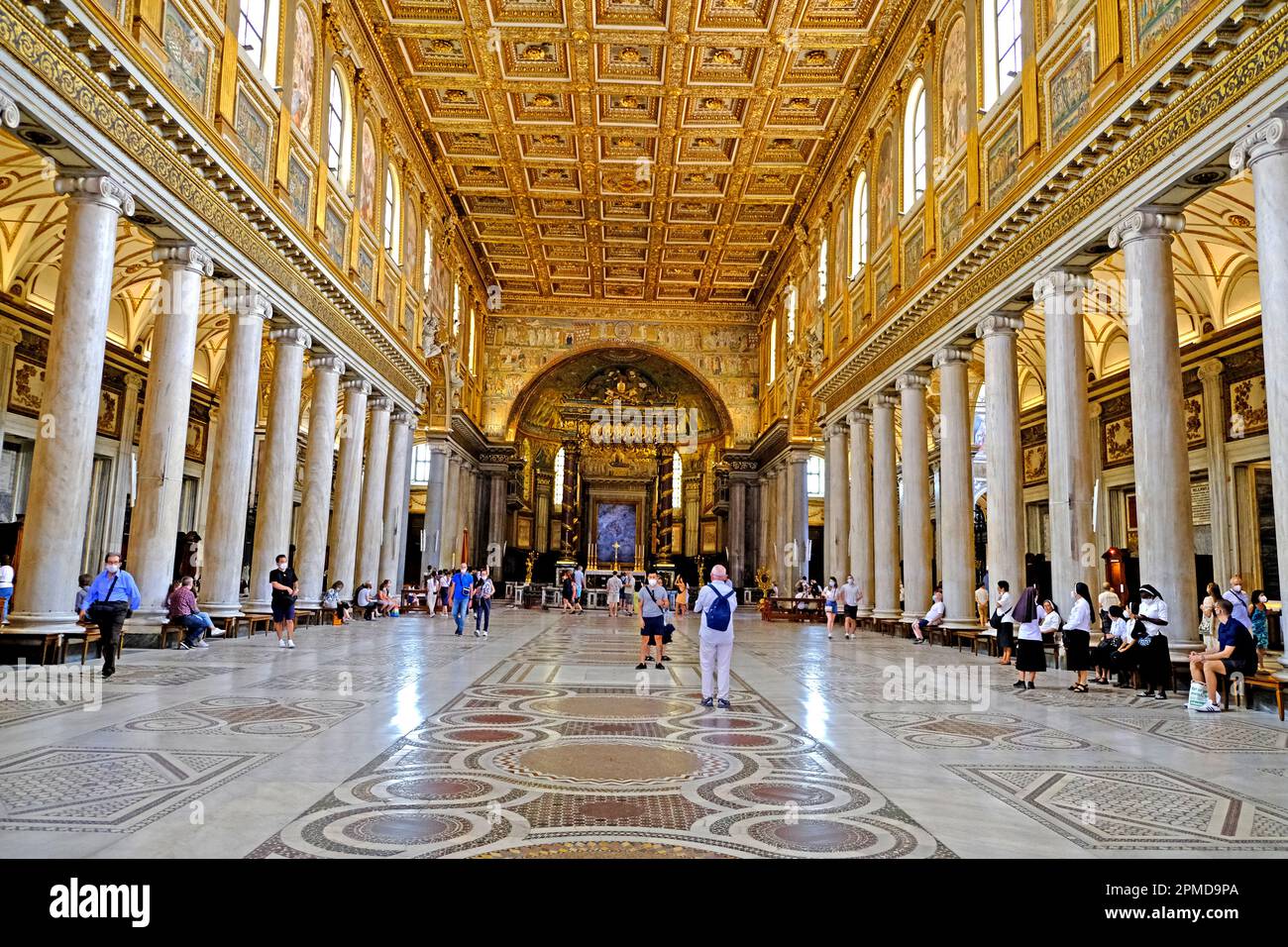 Basilika Santa Maria Maggiore in Rom, Italien Stockfoto