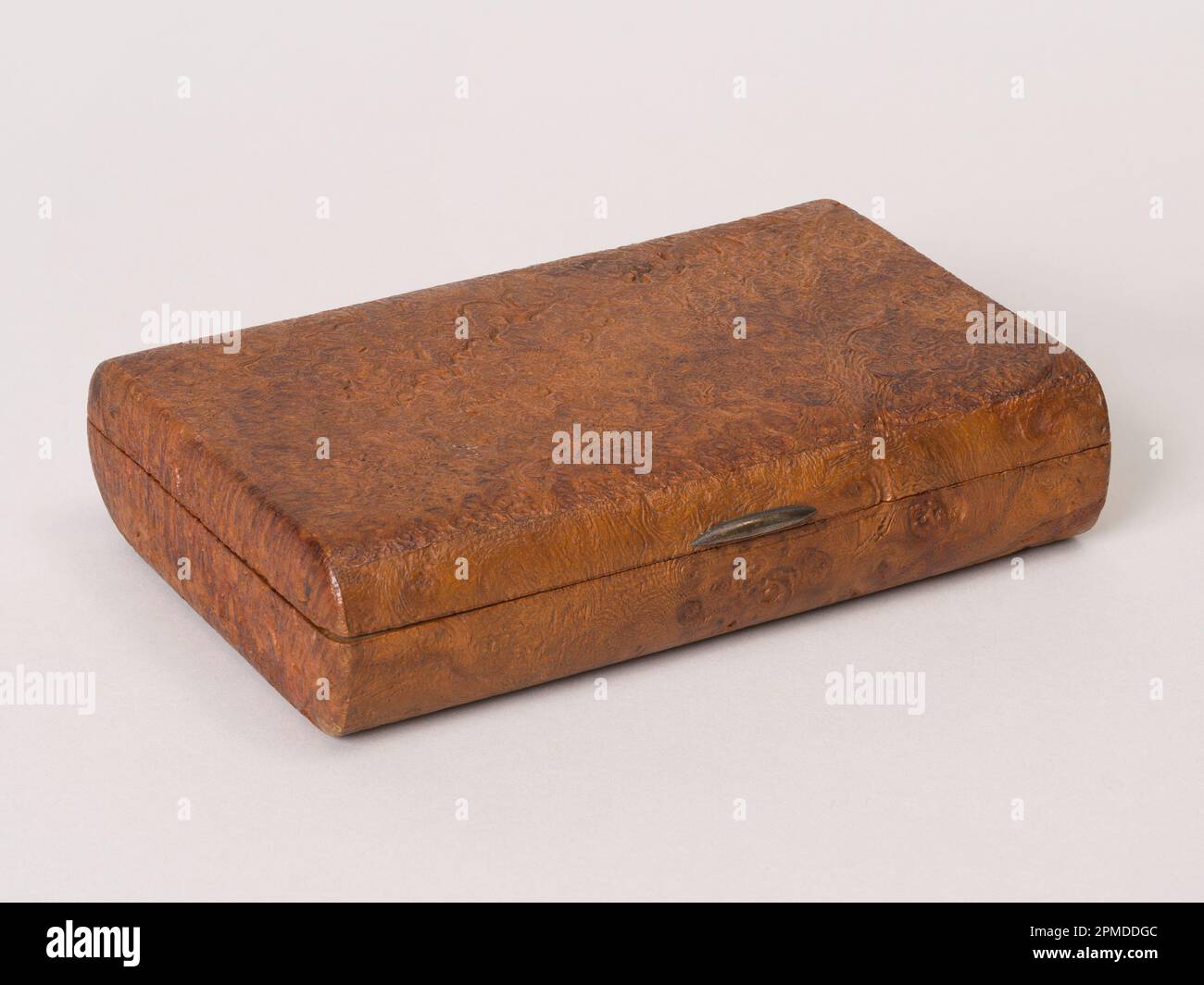 Zigarettenschachtel; Holz, burrel/Amboyna außen, Mohogany innen Stockfoto