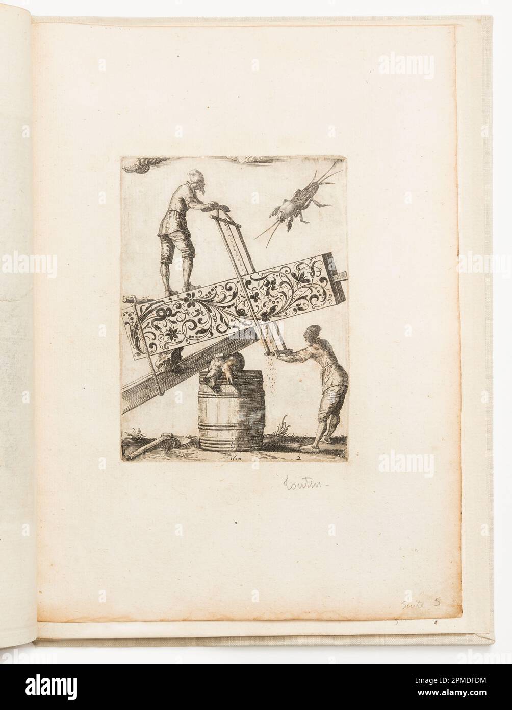 Print, Si quid melius videris; entworfen von Jean Toutin (Französisch, 1578-1644); Frankreich; Gravur auf Papier Stockfoto