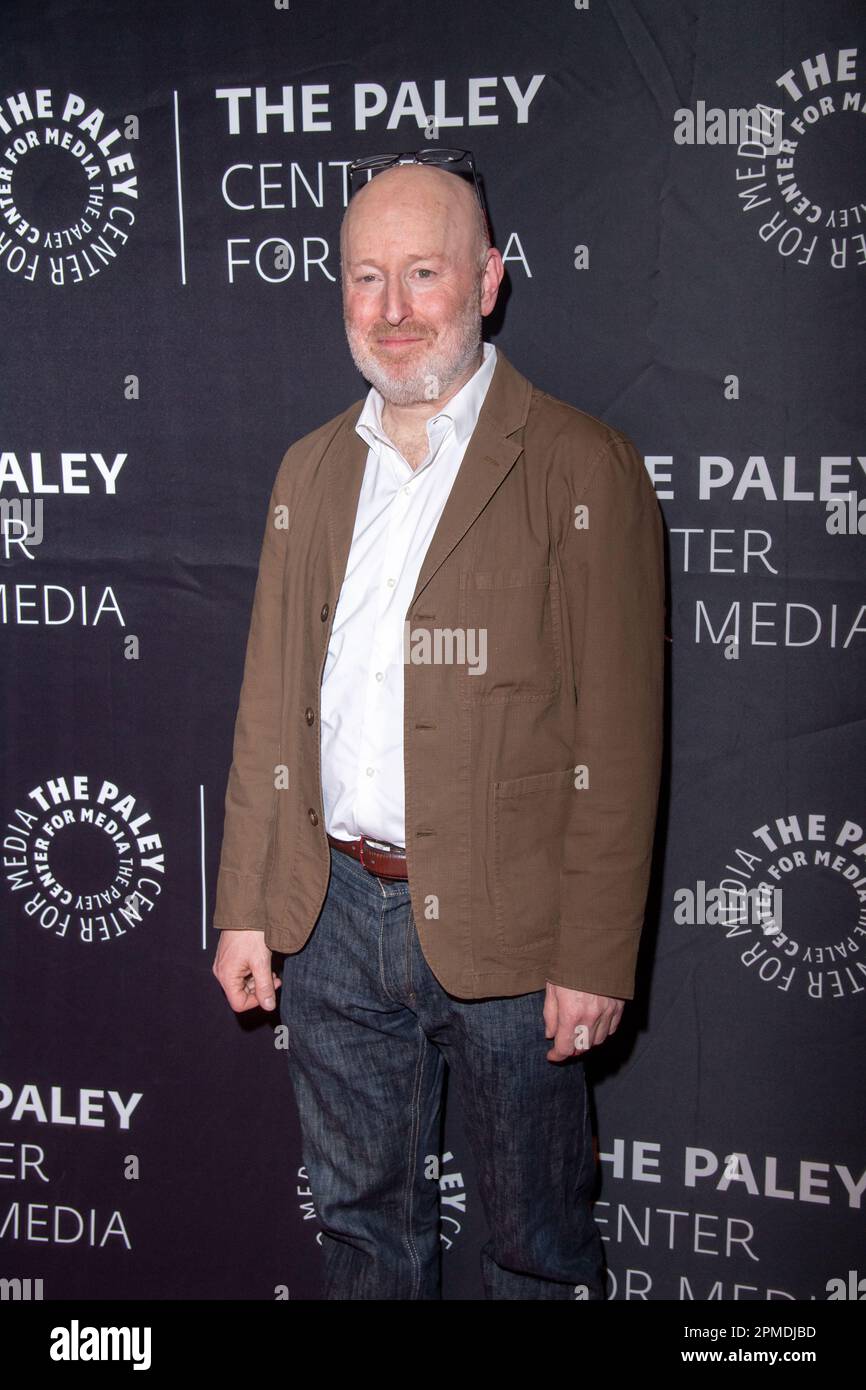 NEW YORK, NEW YORK - 12. APRIL: Joe Weisberg nimmt am 12. April 2023 im Paley Center for Media in New York City an der 10. Jubiläumsfeier der „The Americans“ FX Teil. Stockfoto