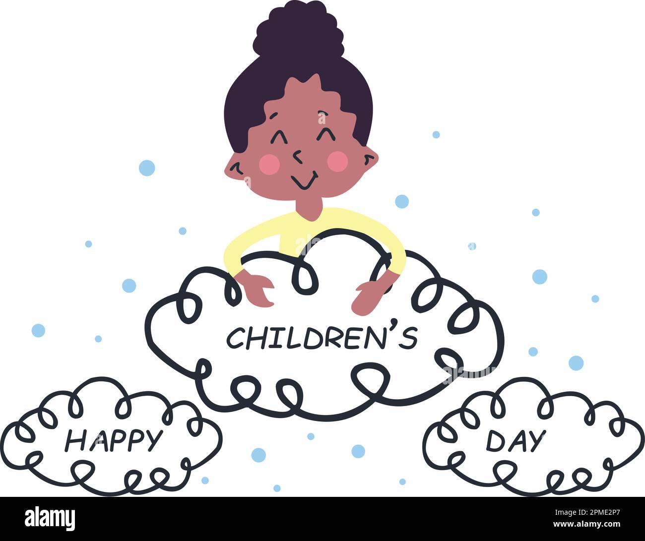 International Children's Day Celebration, November 14, Illustration Stock Vektor