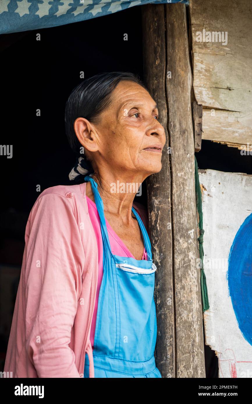 Belen in Iquitos, Peru, ist ein Tieflandgebiet extremer Armut Stockfoto