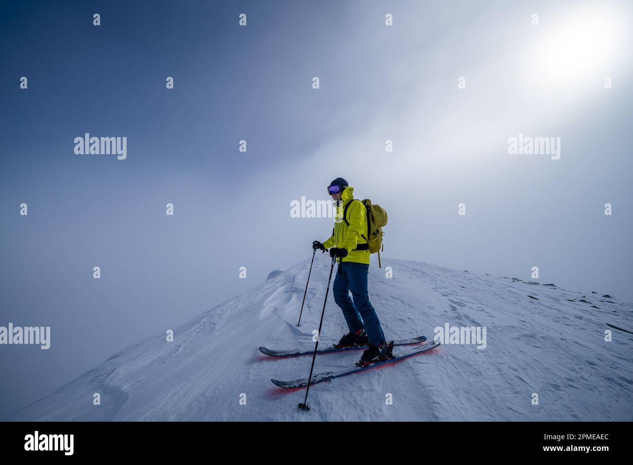Skitouren im Rondane-Nationalpark, Norwegen Stockfoto